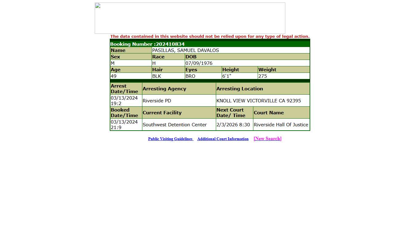 Inmate Information System